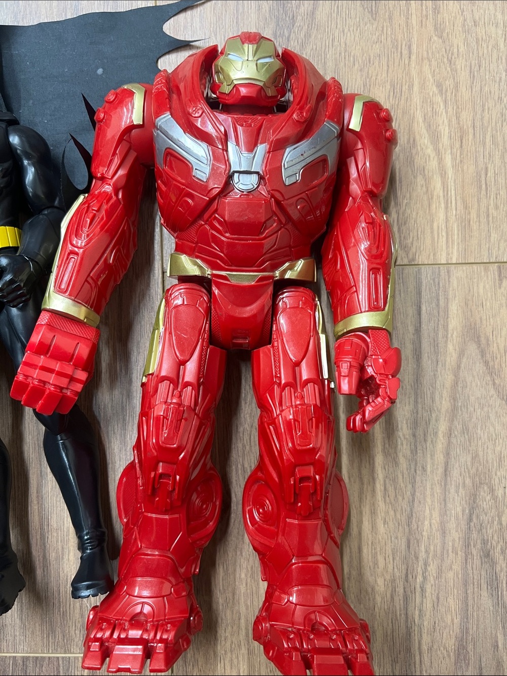 Marvel Red Iron Man & Black Batman Kids Superhero Figures - Picture 2 of 7